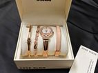 Luxury Anne Klein Rose Gold Watch + Bracelet (Brand New)