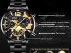 Luxury Fashion Mens Watches Quartz Wristwatch Calendar Watch