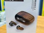 M35 TWS Wood Grain Bluetooth Earphone