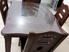 মালয়েশিয়ান প্রসেসিং কাঠের ডাইনিং টেবিল সেট (৪ চেয়ারসহ)