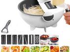 Magic Rotate Vegetable Cutter with Drain Basket 9 in 1