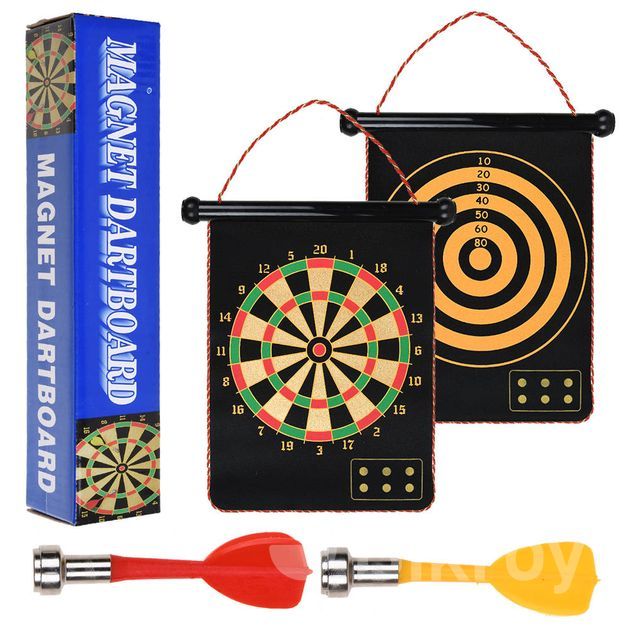 Dart Board 17 Inch Doublesided Darts 6 for Sale in Dhanmondi