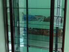 Mahogany wood with Glass showcase