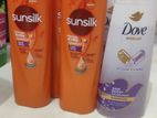 Malaysian sunsilk & dove shempoo imported