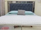 Malaysian wood tufted bed