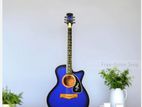 Matte Blue Premium Acoustic Guitar -2024 Edition