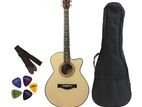 Matte Natural Acoustic Guitar
