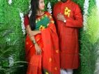 Saree & Panjabi Couple Set
