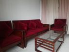 Mehegoni Wood Sofa with Teatable