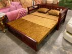 মেহেগুনী কাঠের তৌরি Sofa Cum Scb13f