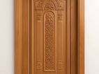 মেহগোনি কাঠের দরজা চৌকাঠ সহ