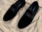 Mens Black Suede Loafer