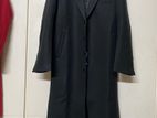 Men's Overcoat Wool Blend Full Length Topcoat Single Breasted