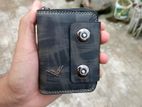 Men’s Pu Leather Wallet with Double Buckle & Zipper – Travel Card Holder