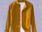 Men's Solid Colour Ban color Shirt