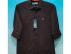 Men's Solid Colour Ban color Shirt