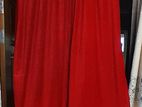 Merun red colour curtain