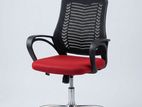 Mesh Office Chair with Blue Headrest – Style, & Lasting Durability