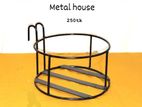 Grill mount metal plant stand.
