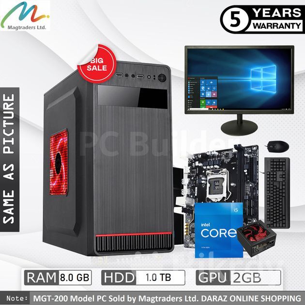 (MGT200) FuIl Desktop PC Intel™ Core i3 RAM 8GB HDD 1TB 19"Monitor for