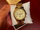 Michael Kors Gold Tone Chronograph Watch