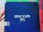 Micom android smart tv box with voice control and remote also