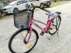 MiCycle MJB-08 Ladies Bicycle pink PC-W/Basket