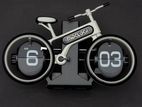 MidClock HY-F117 Unique Bicycle Vintage Flip Desk Clock