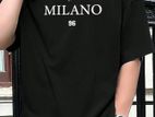 Milano 96 Casual Drop-shoulder Tee For Men And Women