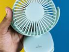 Mini Clip Fan 360 Degree Rotation Rechargeable Light Green Color