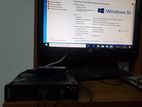 Mini Desktop (lenovo) with Monitor (hp) /mini Pc