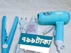 Mini Hair Dryer Combo Pack 3 in 1 Full Solution