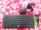 Mini keyboard and mouse USB hub