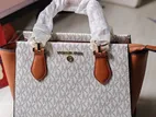 Mk. Michael Kors Marilyn Medium Satchel Vanilla Multi.