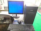 মনিটর সহ ফুল সেট ডেক্সটপ কম্পিউটার, 4 GB Ram, 120 SSD,Gigabyte Mothe