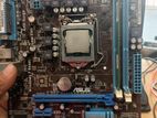 MOTHER BOARD H61 ASUS WITH CORE i3 2nd Gen Processor