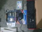 Motherboard, processor, Hdd, keyboard, mouse, mouse pad