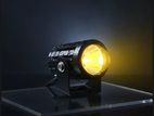 Motorcycle or car mini drivig fog light flash 1 piece 2 colour