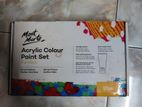 Mount Marte 12pcs Acrylic Colour set 75ml & Artist grade Brush set.