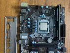 Msi 110 Motherboard + Processore Ram