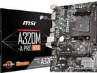 MSI A320 ma pro max AMD Ryzan motherboard