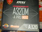 msi a320 pro max amd motherboard