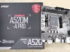 MSI A520M-A Pro AM4 AMD Micro-ATX Motherboard 3 Years Warranty