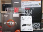 MSI A520M-A Pro AM4 AMD+ Ryzen 5 5600G+ Hyperx DDR4 8GB+BRYT 256 GB NVME