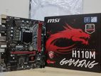 msi h110m gaming motherbord with warenty