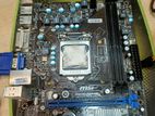 MSI MOTHER BOARD H61 WITH CORE i3 Processor