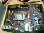 MSI MOTHER BOARD H81 WITH CORE i3 4th Gen