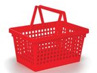 Multi-color Plastic Trolley & Hand Basket (PP)