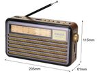 Multi function radio AM FM SW BT portable retro