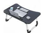 Multifunctional Portable & Foldable Laptop Table – Black Color